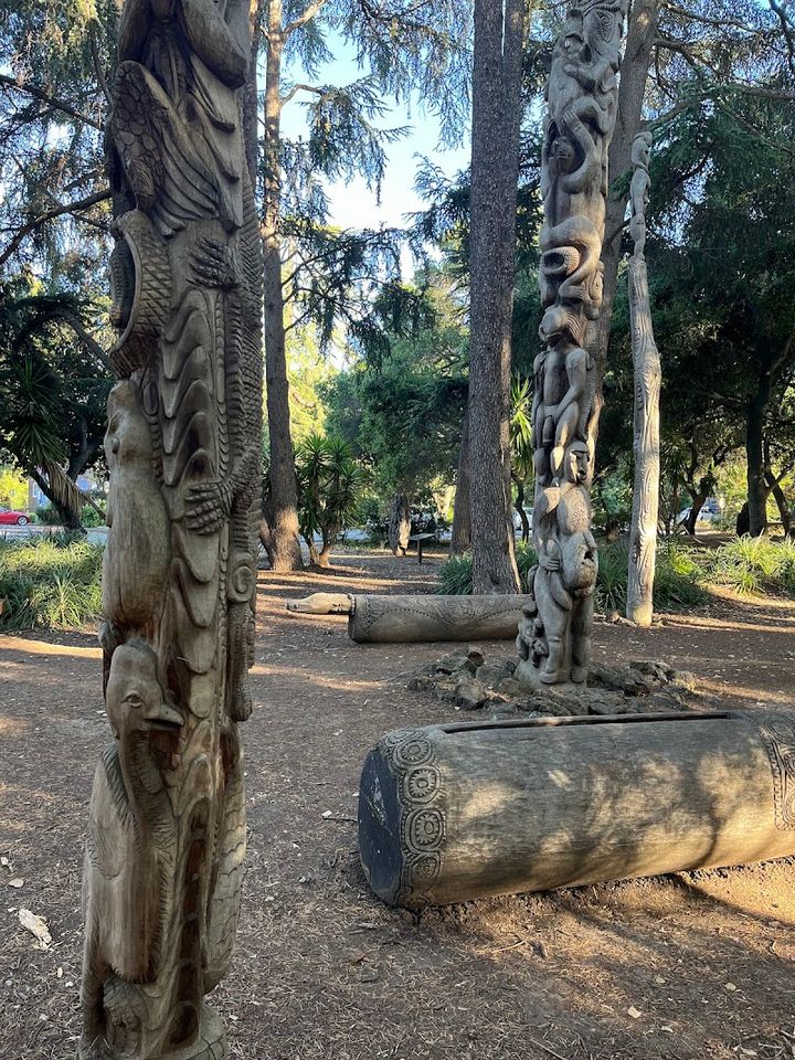 Papua New Guinea Sculpture Garden - 476 Lomita Dr, Stanford | Corner