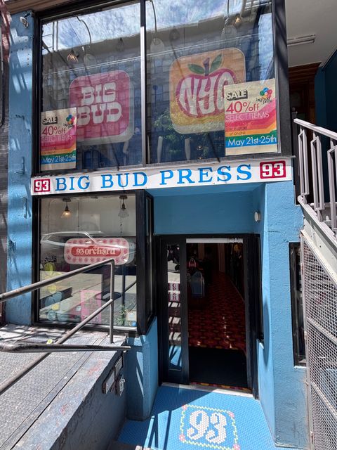 Big Bud Press NYC - 93 Orchard St, New York | Corner